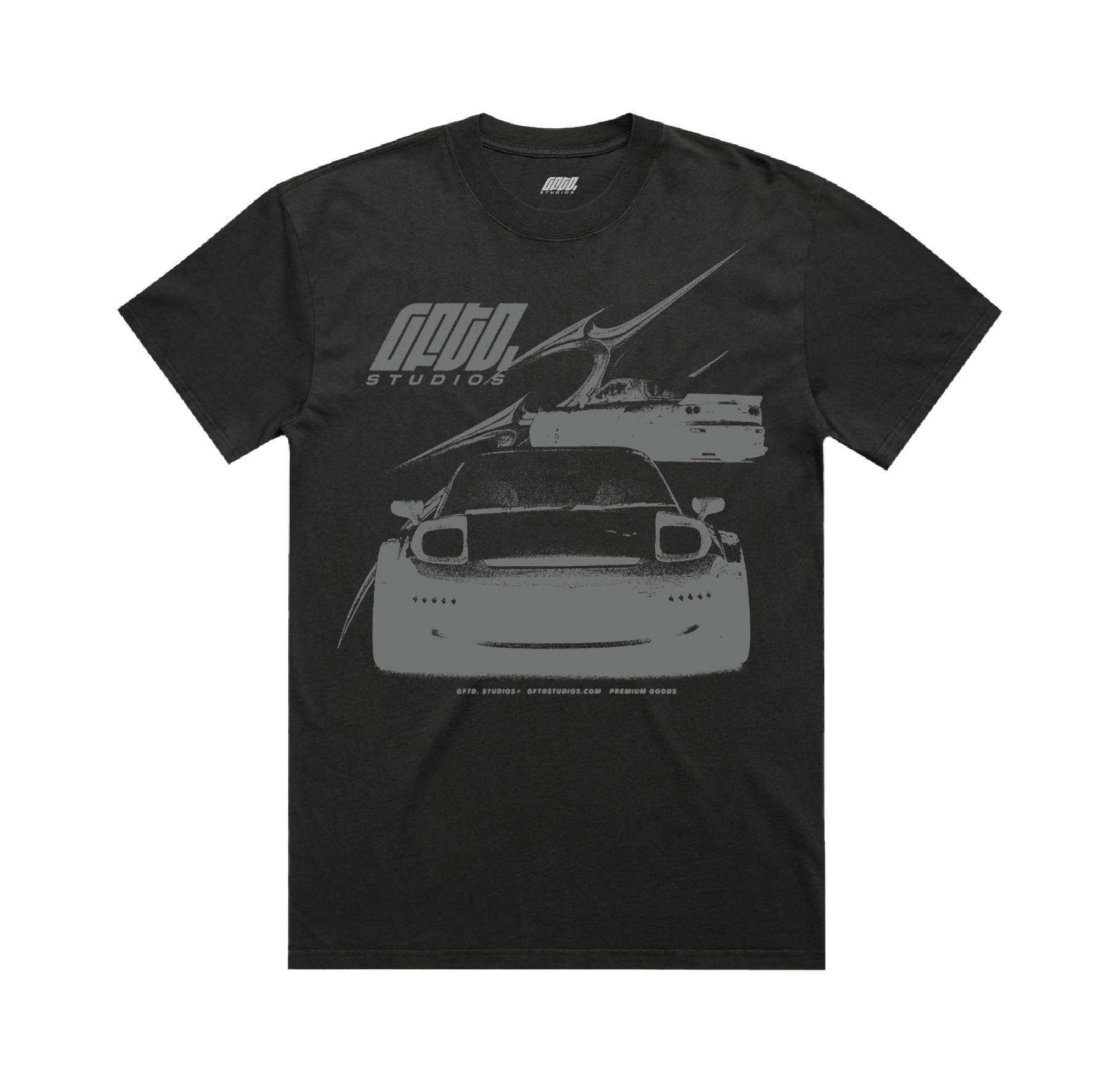GFTD TWIN PULSE HEAVYWEIGHT BLACK T-SHIRT