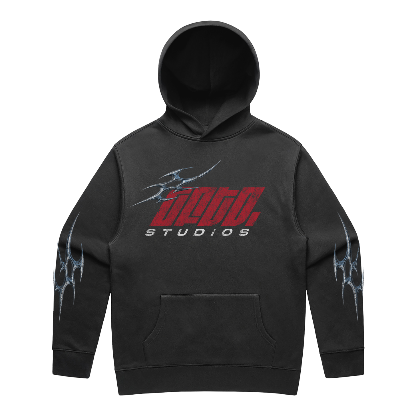 GFTD TRIBAL LINK HEAVYWEIGHT BLACK HOOD